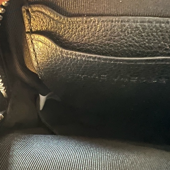 Marc Jacobs Logo Leather Phone Crossbody Bag Black - Picture 11 of 13